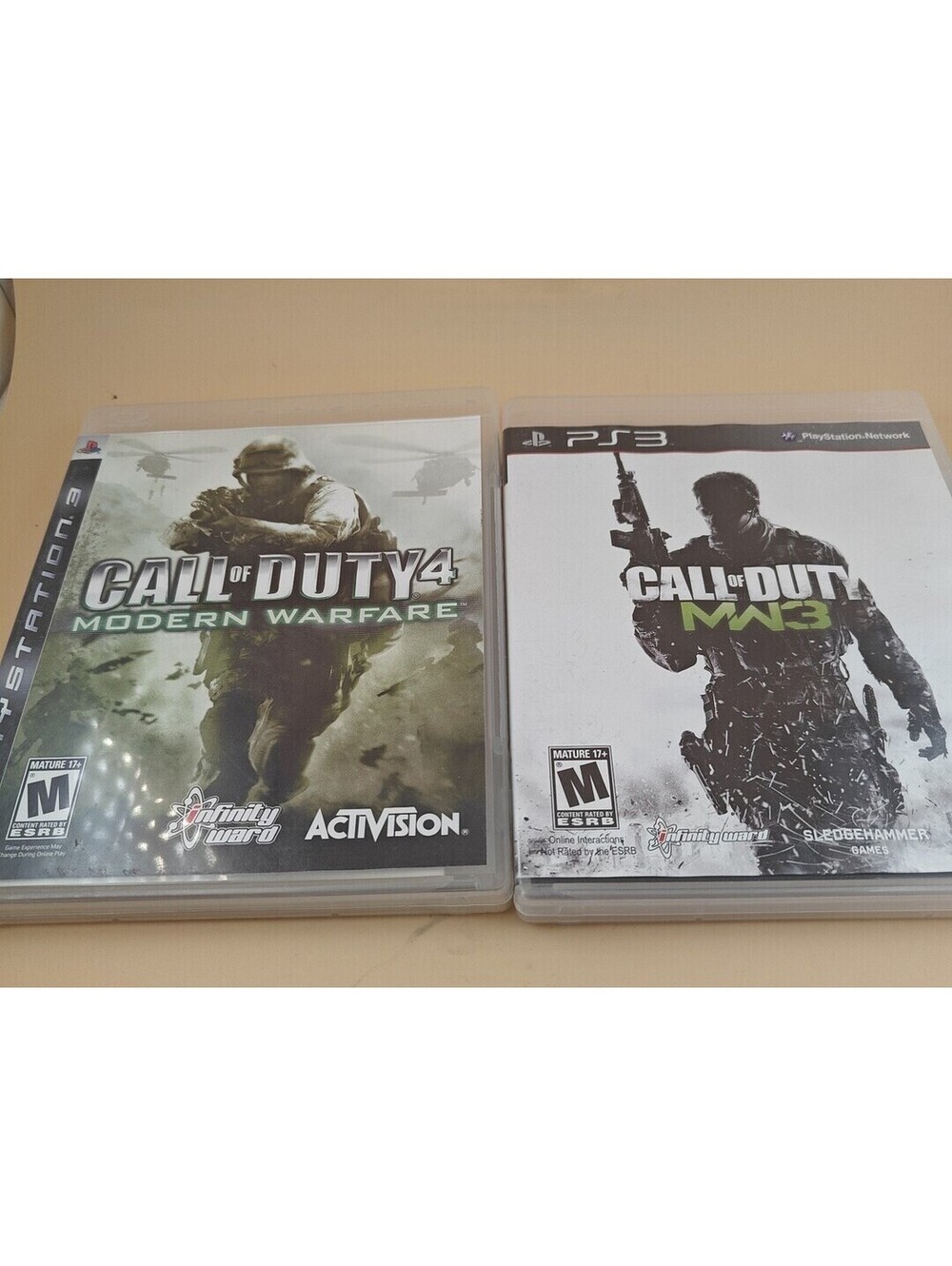 PlayStation 3 PS3 Call Of Duty MW3 & 4 Modern Warfare Game Lot